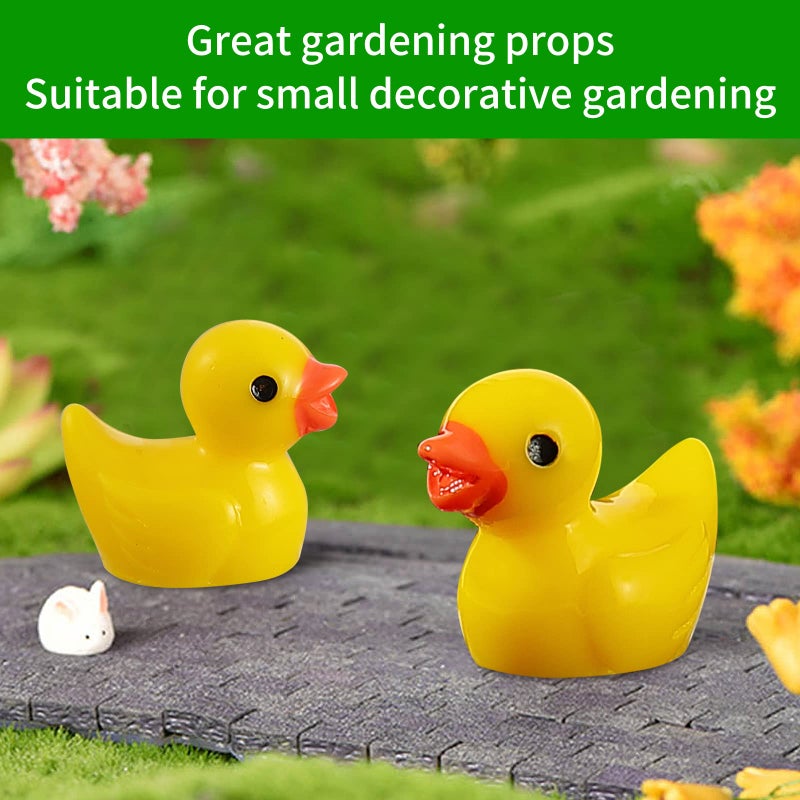 EKisemio 100 Pcs Mini Resin Ducks Bulk Tiny Ducks Set for Potted Miniature Decoration Garden Dollhouse Cake Decoration DIY Slime Kit Craft Charms Party Toys - Image 4